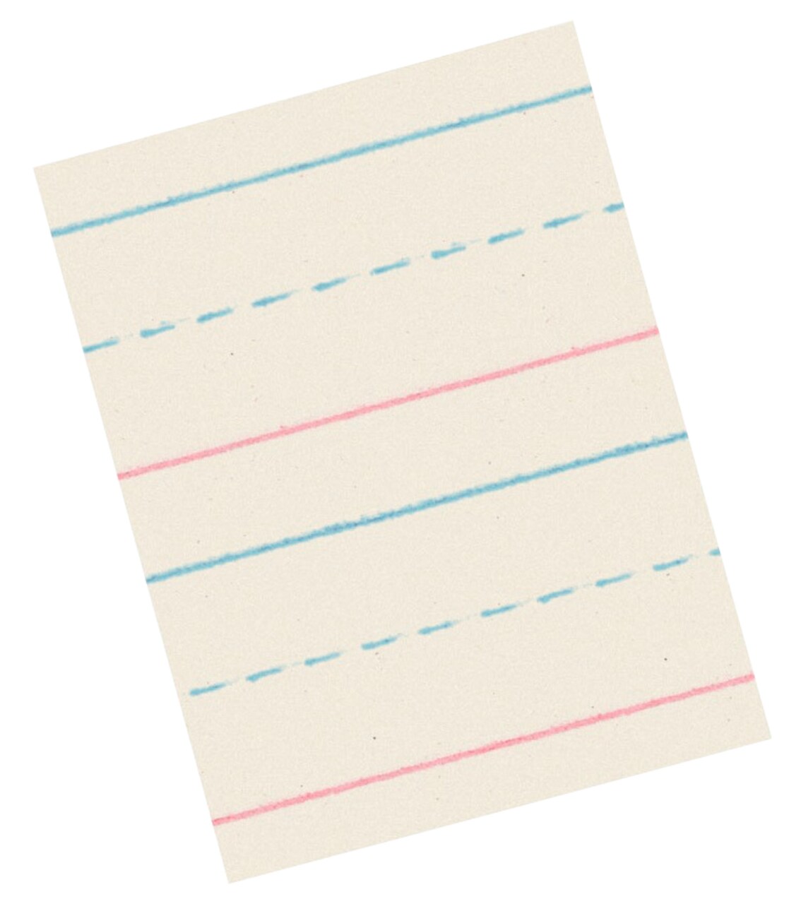 School Smart Red & Blue Storybook Paper, 5/8 Inch Ruled Long Way, 18 x 12 Inches, 250 Sheets